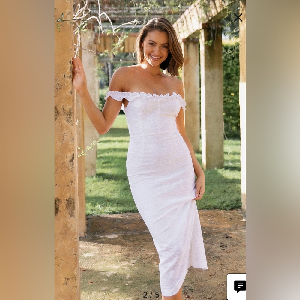 Petal & Pup Florez Dress White